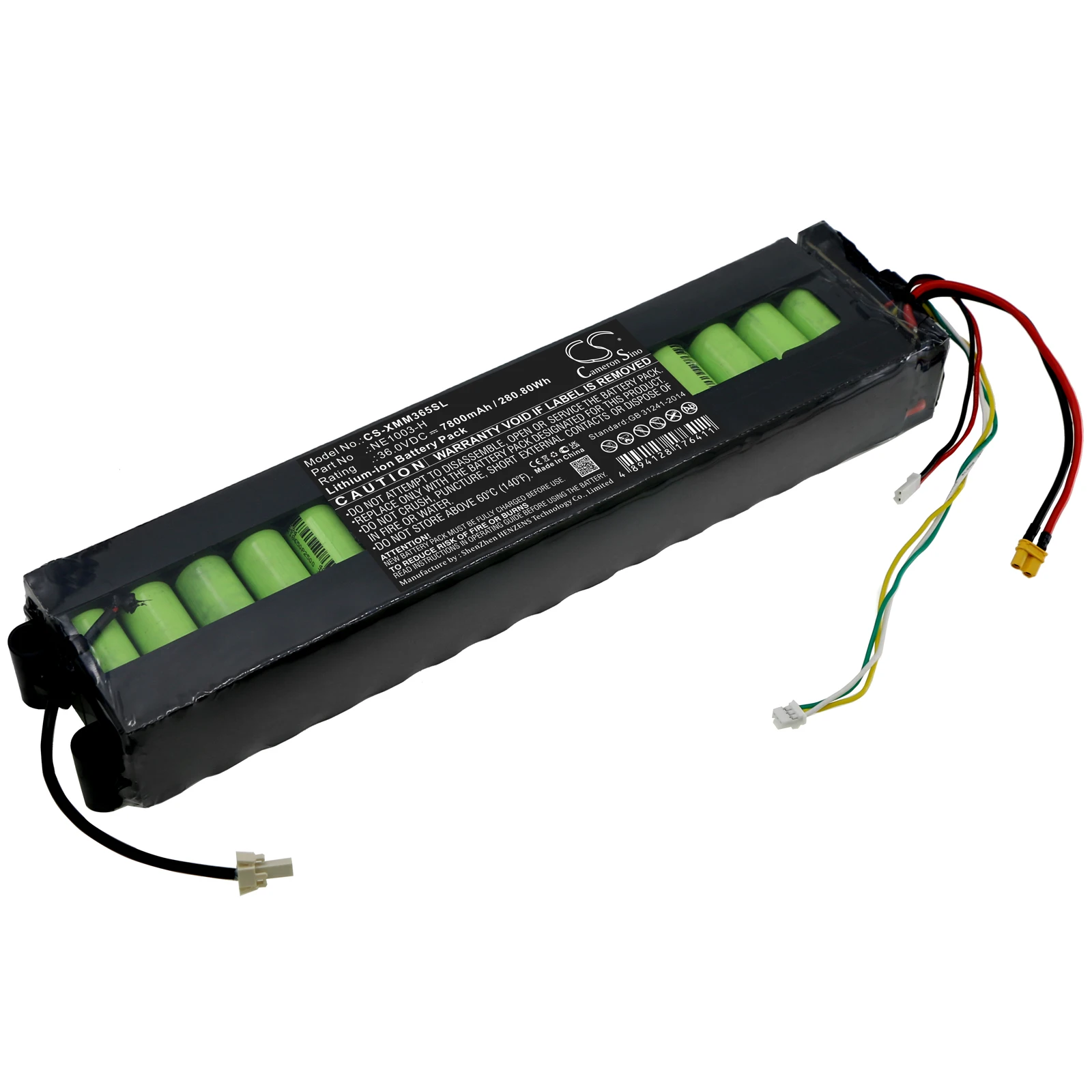 

Li-ion Electric Scooter Battery for Xiaomi, 36.0V, 7800mAh, Compatible Models: 1S, Essential, M365, M365 Pro Smart Foldabl