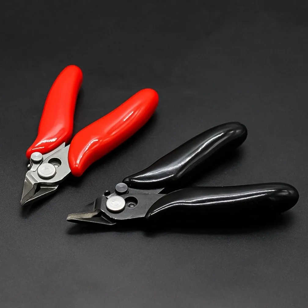 Mini alicate diagonal de nariz afiado para fazer mini pontas de queratina, extensão de cabelo, ferramentas profissionais de salão