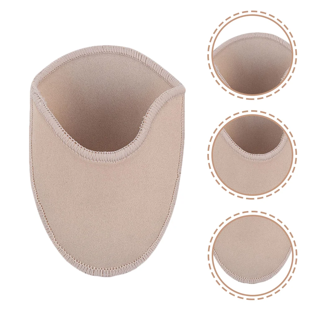 2 Pairs Toe Protector Insoles Half Pad Wrapped Ballet Dance Shoe Sleeve Cushion Knitted Fabric Caps Women's