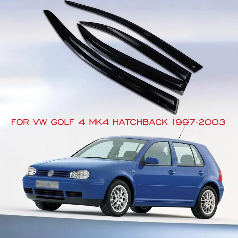 For VW Golf 4 MK4 Hatchback 1997 1998 1999 2000 2001 2002 2003 Window Visor Wind Sun Rain Guard Deflector Shade Shelter