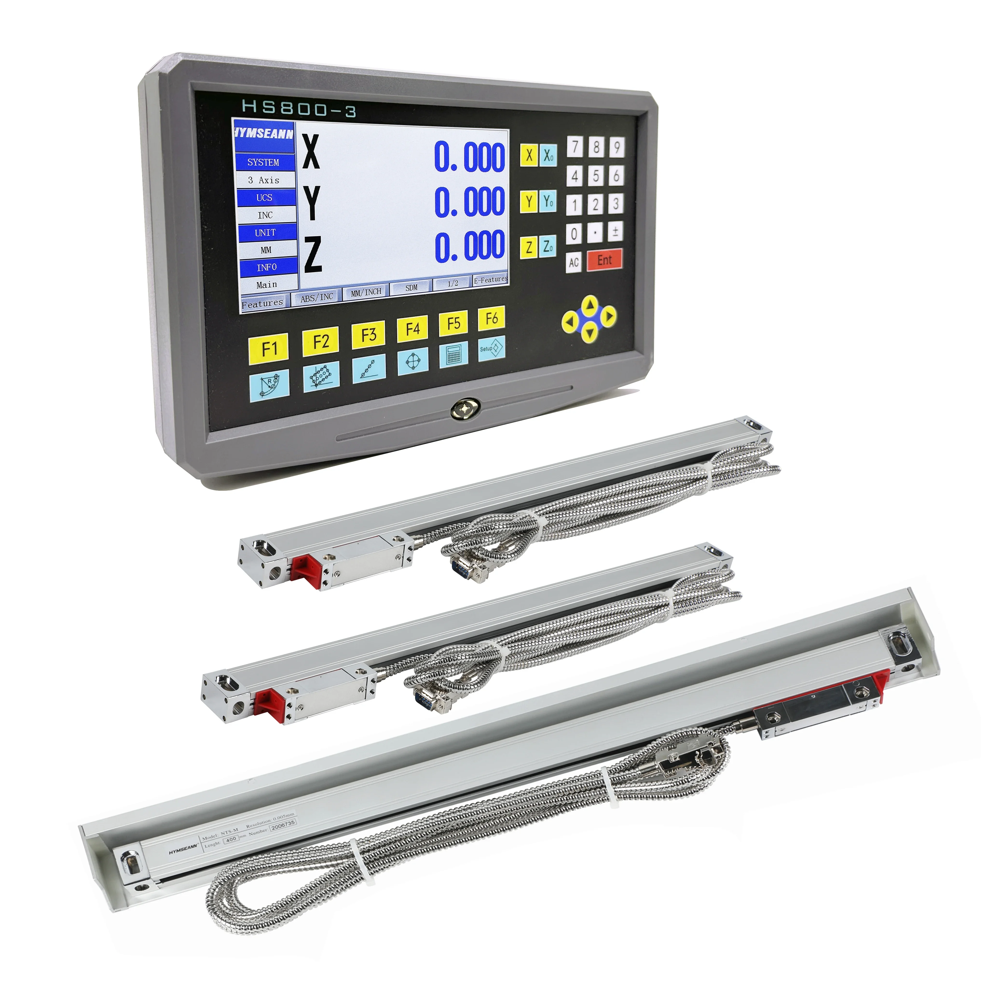 Multilíngue Axis Dro Leitura Digital e Axis Fresagem Torno Codificador de Escala Linear de Alta Precisão Hs8003 501000 mm Pcs Pcs