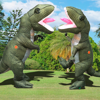 Holiday costume Green Tyrannosaurus Rex adult inflatable costume party stage performance dinosaur inflatable costume Halloween c