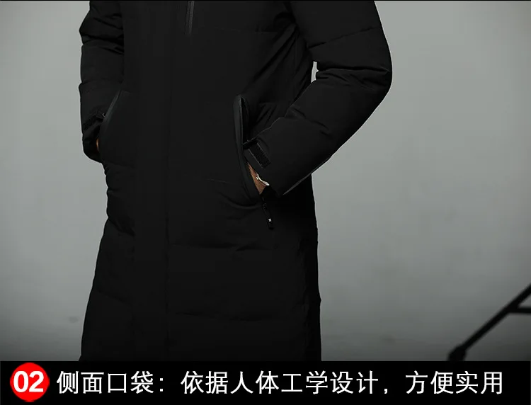 Veste épaisse d'hiver pour hommes, vêtements d'hiver moyens et longs, pour hommes d'âge moyen et âgés, nouvelle collection