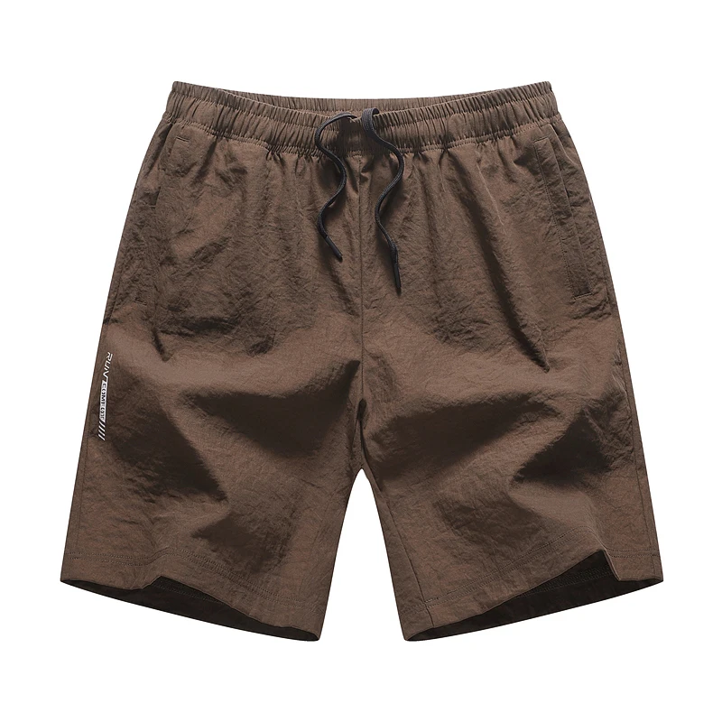 Men's Outdoor Baseball Sports Sweat Absorbing Quick Drying Ice Silk Shorts Lightweight Breathable Knee Length Shorts in Summer