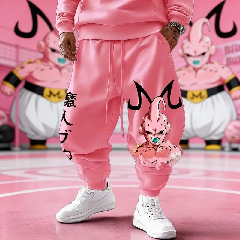 Dragon Ball Men's Pants Sportswear Majin Buu Spring Autumn and Winter Japan Anime Jogger Pants Harajuku Fashion Trousers