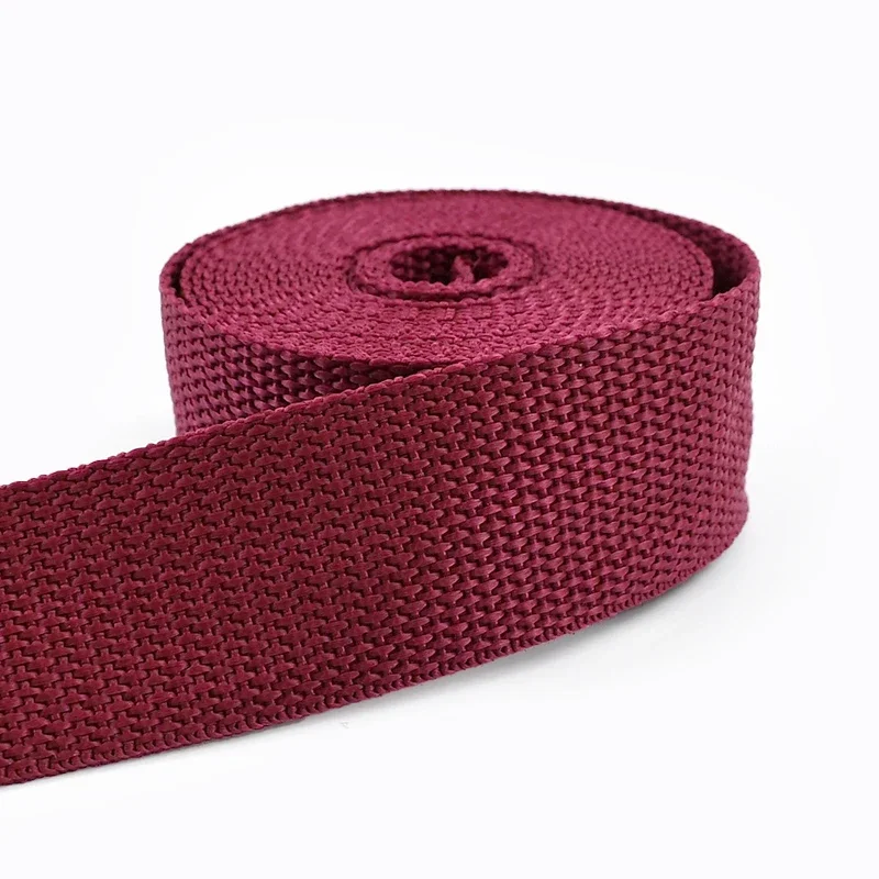 10 Meter 20/25/32/38/50 mm Polypropylen-Gurtband, 1,1 mm dickes Band, Nylonbänder pro Meter, Gürtel, Nähköder, Zubehör