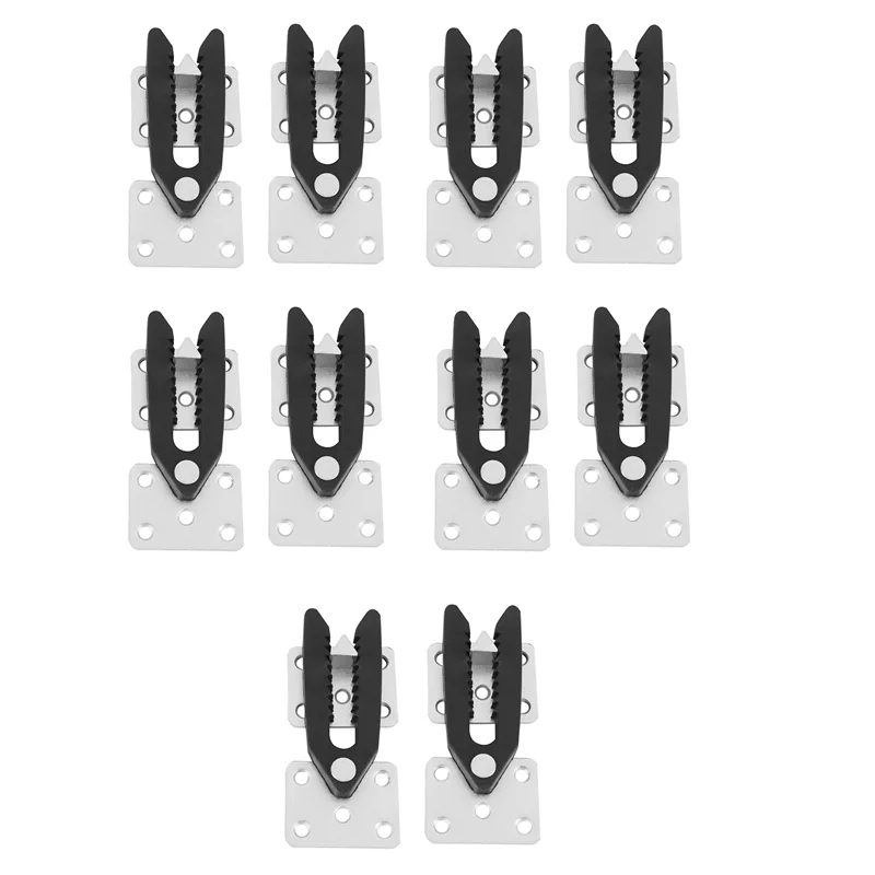 

SEWS-10 Pcs Sofa Couch Sectional Furniture Connector Joint Snap Alligator Style