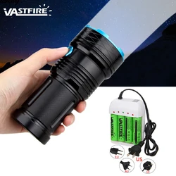 VASTFIRE 30000LM 12 XM-L T6 LED Flashlight Torch Tactical 4X18650