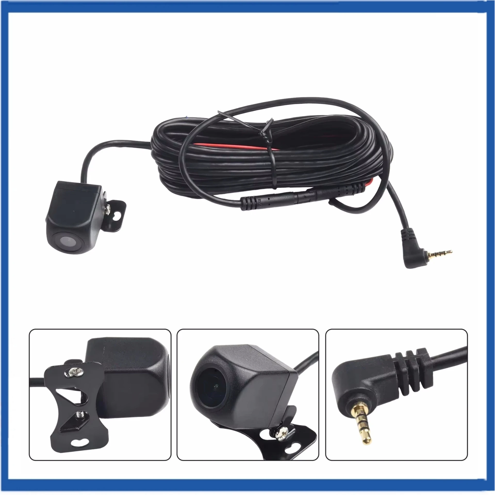 

Rear Camera With 6m Video Cable Car Mirror Dash Cam DVR Rear View Camera 720P 5Pin 2.5mm AHD H65 High-definition Chip Glass Len