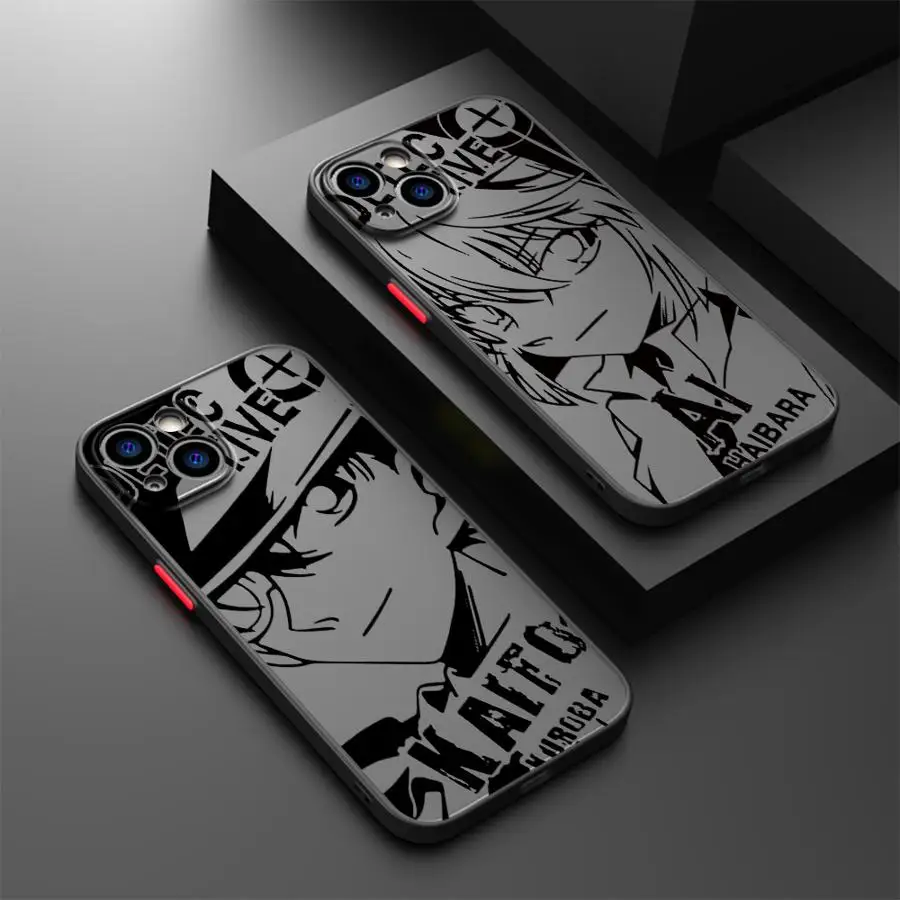 Japanese Detective Conan Haibara Phone Case for Apple iPhone 16 Pro15 Pro Max 14 13 Mini 12 11 14 Plus SE 7 8 15 Plus XR XS MAX