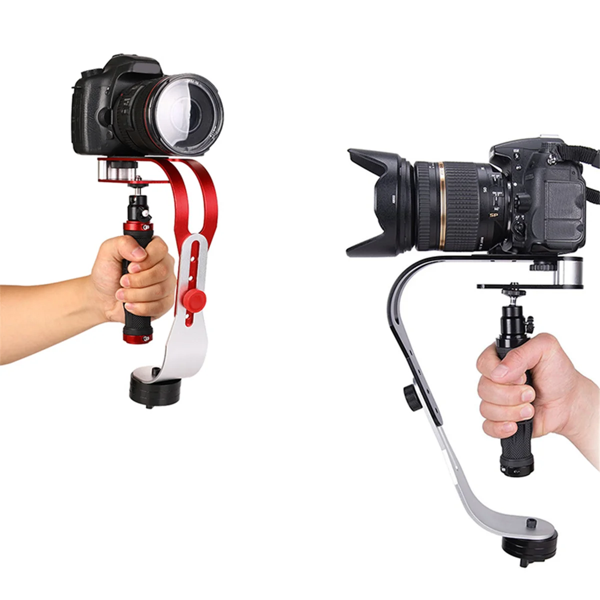 كاميرات Y94A-DSLR كاميرا فيديو محمولة على شكل قوس محمولة باليد ثابتة فيديو مثبت توازن مضاد للاهتزاز