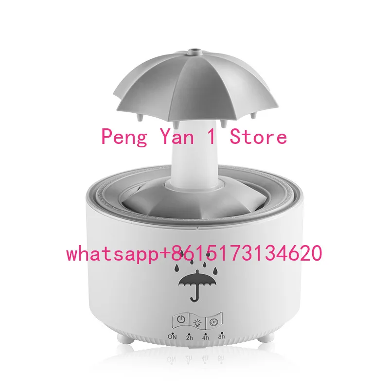 Rotary aromatherapy machine Colorful lights simulate raindrops, light sound aromatherapy machine