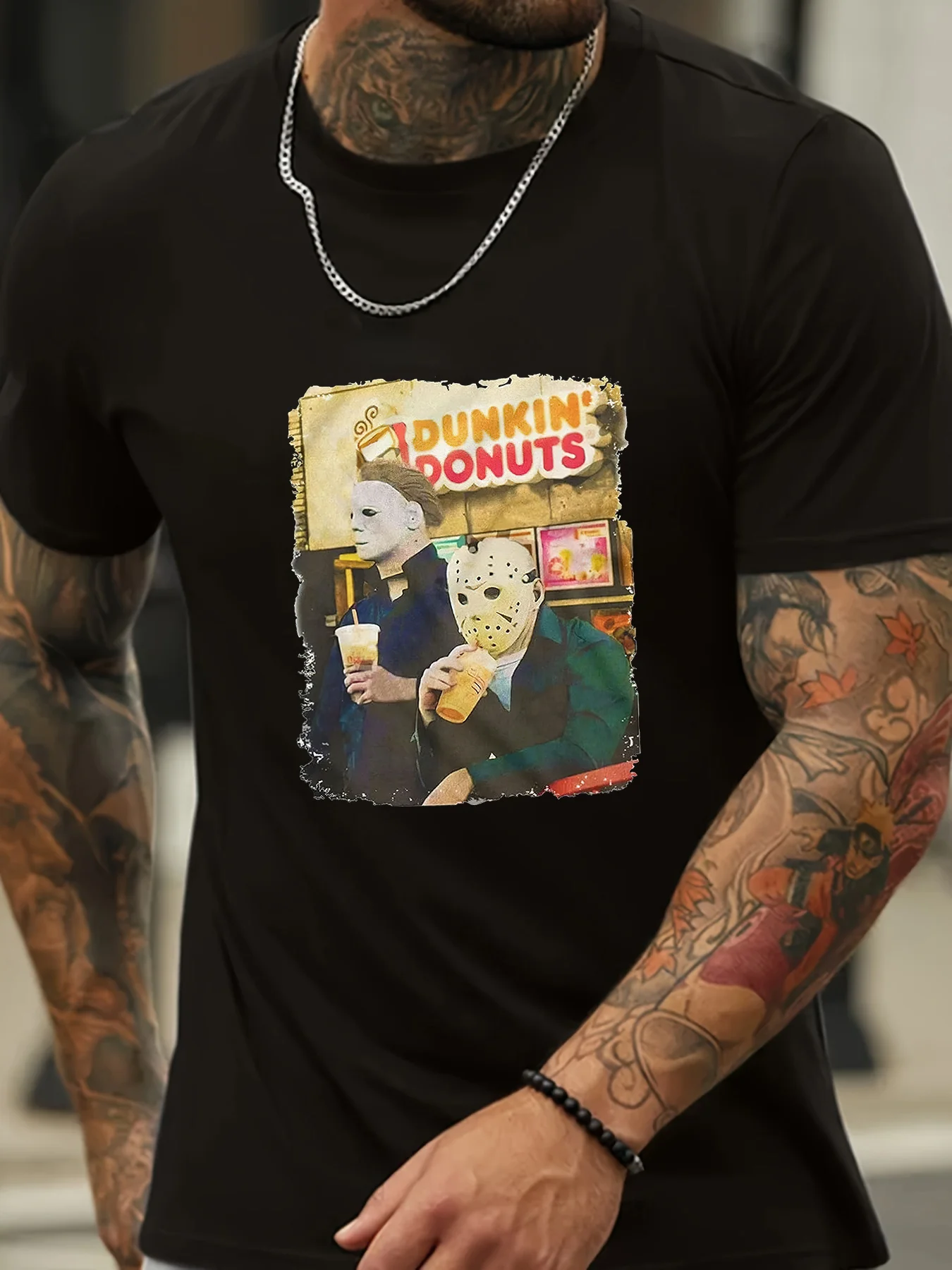 

Men'S Casual Short Sleeve Round Neck T-Shirt For Summer, Breathable Cotton, Perfect For Outdoor And Leisure Activities