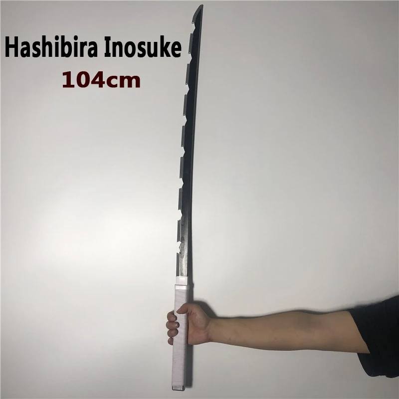 Anime Ninja faca PU brinquedo espada, Hashibira Inosuke arma, 1:1 Cosplay, 104cm