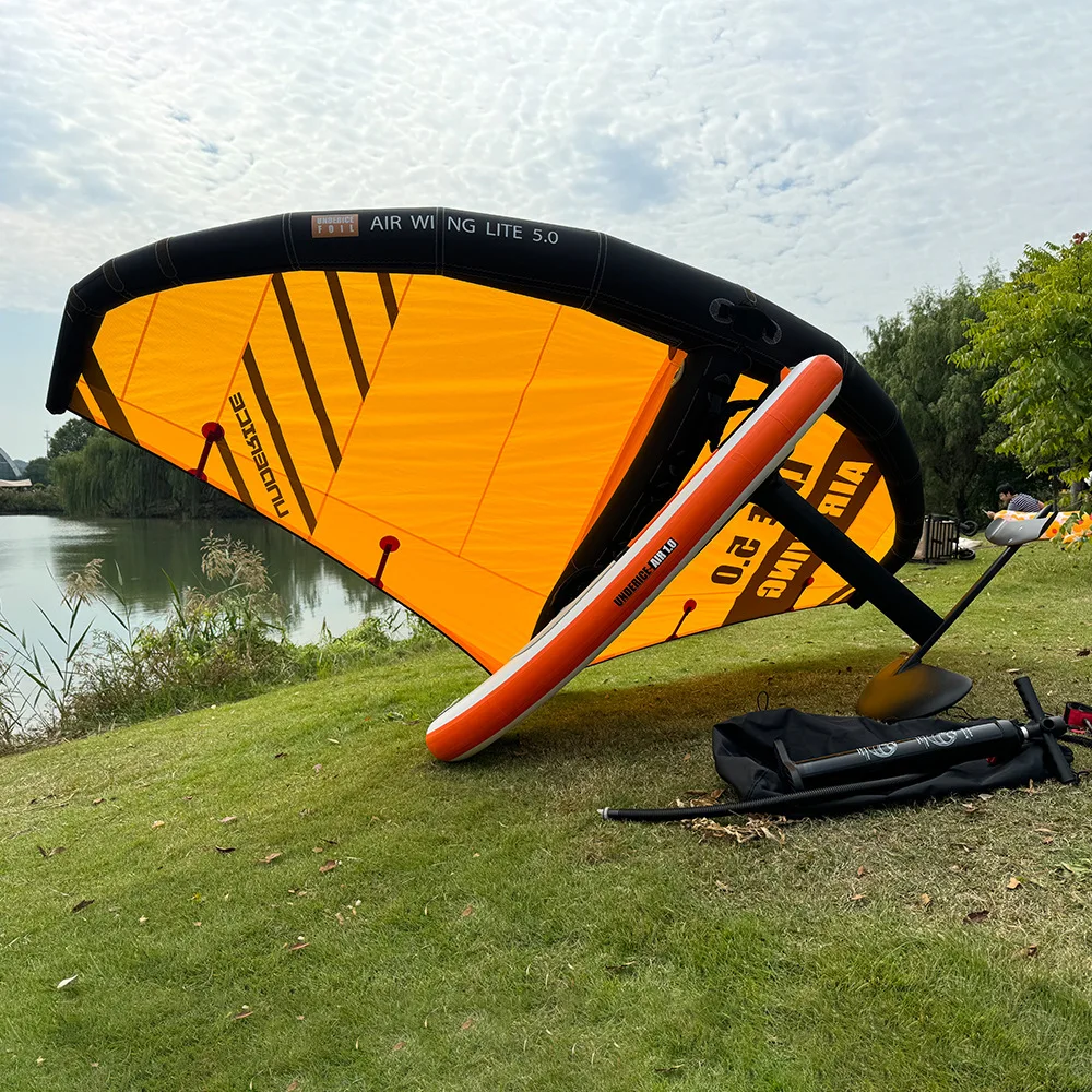 무동력 풍선식 수중익 보드, 서핑 카이트 휴대용 풍선식 윈드 윙 탄소 섬유 수중익 수상 스키 세트
