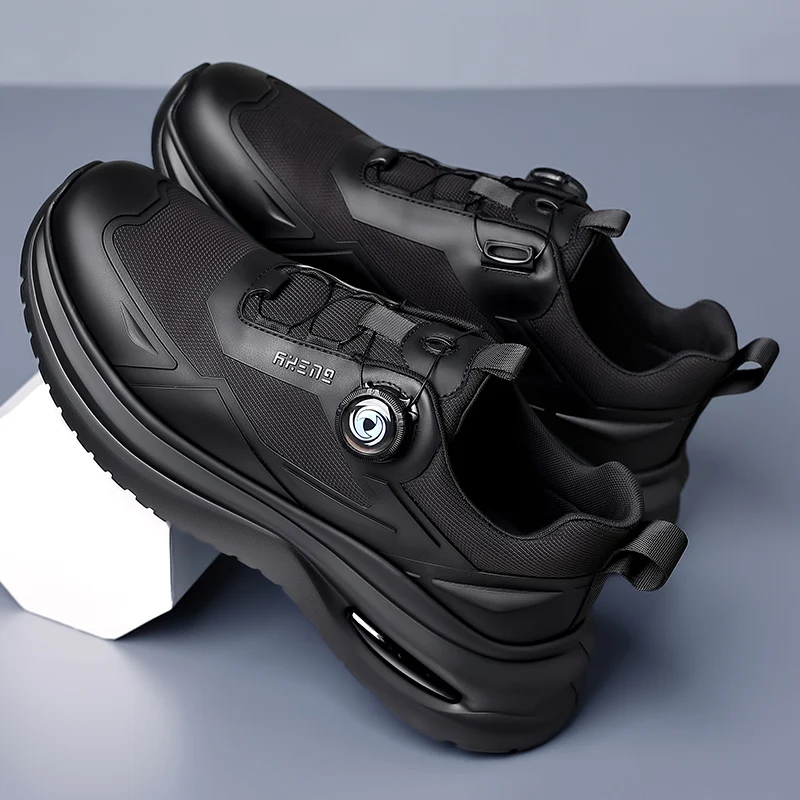 

Rotary buckle light sole air cushion sports casual shoes platform daddy shoes