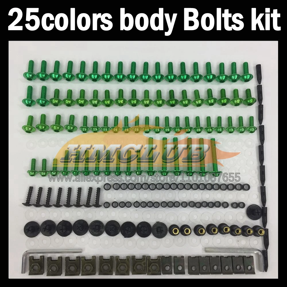 268ps Full Screws Kit Body bolt For SUZUKI KATANA GSX750F GSXF750 03 04 05 06 07 2003 04 2005 2006 2007 Fairing bolts screw NutS