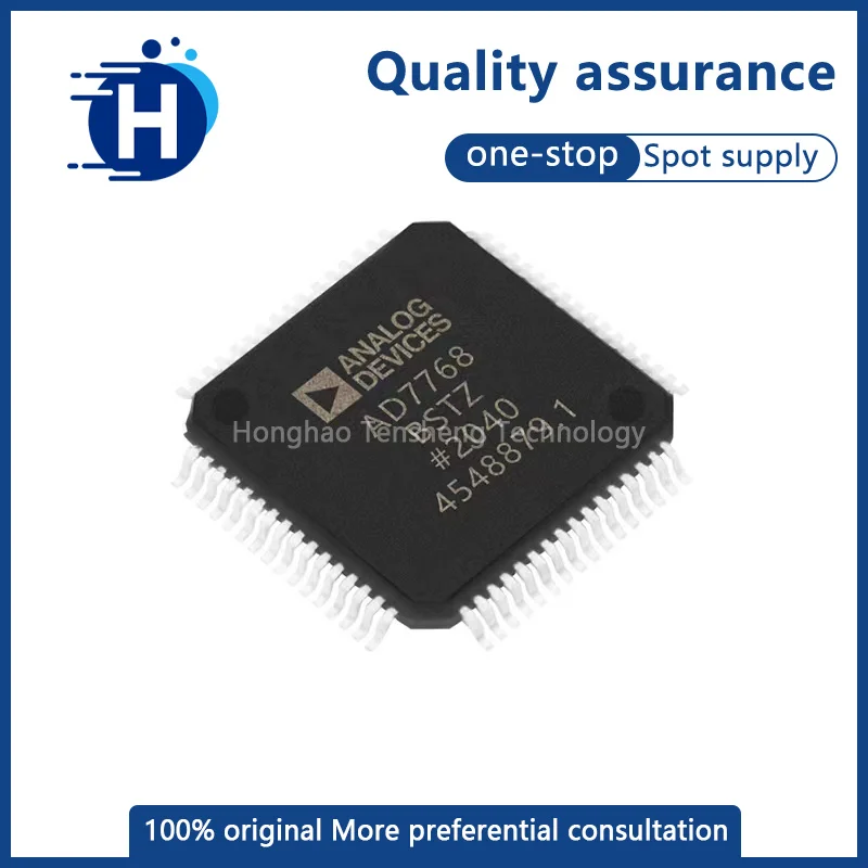 Chipset original do conversor, AD7768BSTZ-RL, AD7768BSTZ, AD7768, LQFP64, novo