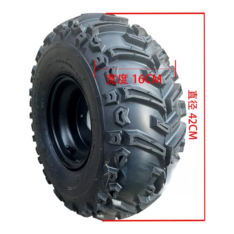 ATV Four-wheel Beach Motorcycle Tire Accessories, for Calf Hummer Go Kart 16x8.00-7 Inch Thick Vacuum Tires