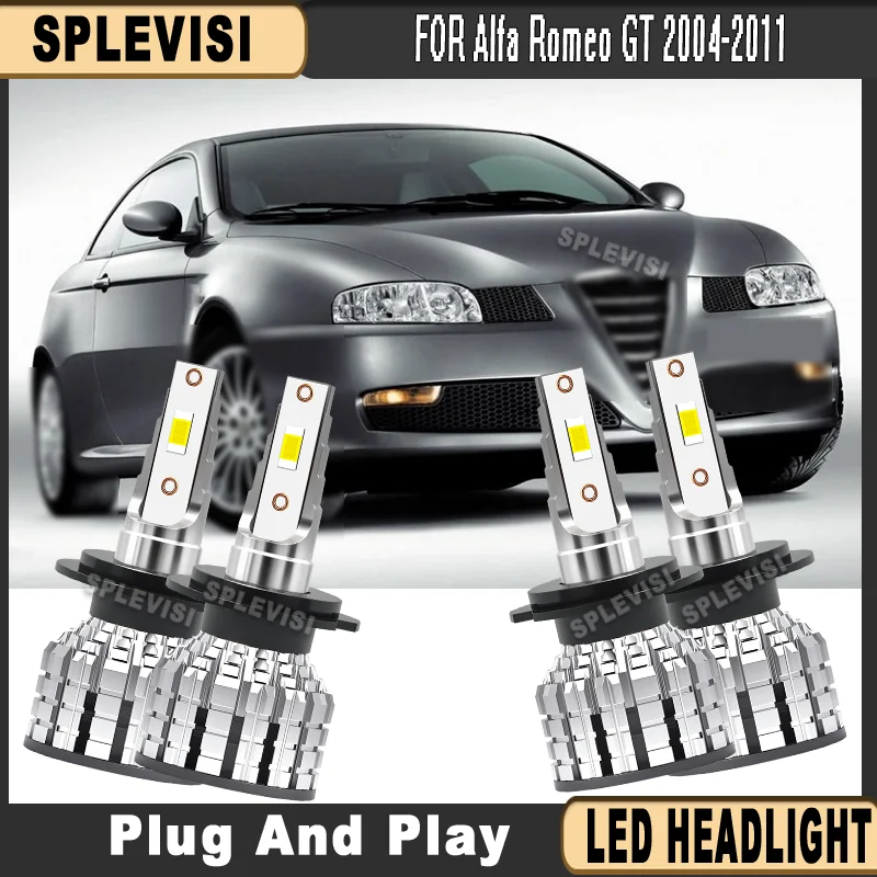

350% Brighter Replace 12000LM/Bulb 4pcs H7 led headlight For Alfa Romeo GT 2004-2011 2004 2005 2006 2007 2008 2009 2010 2011