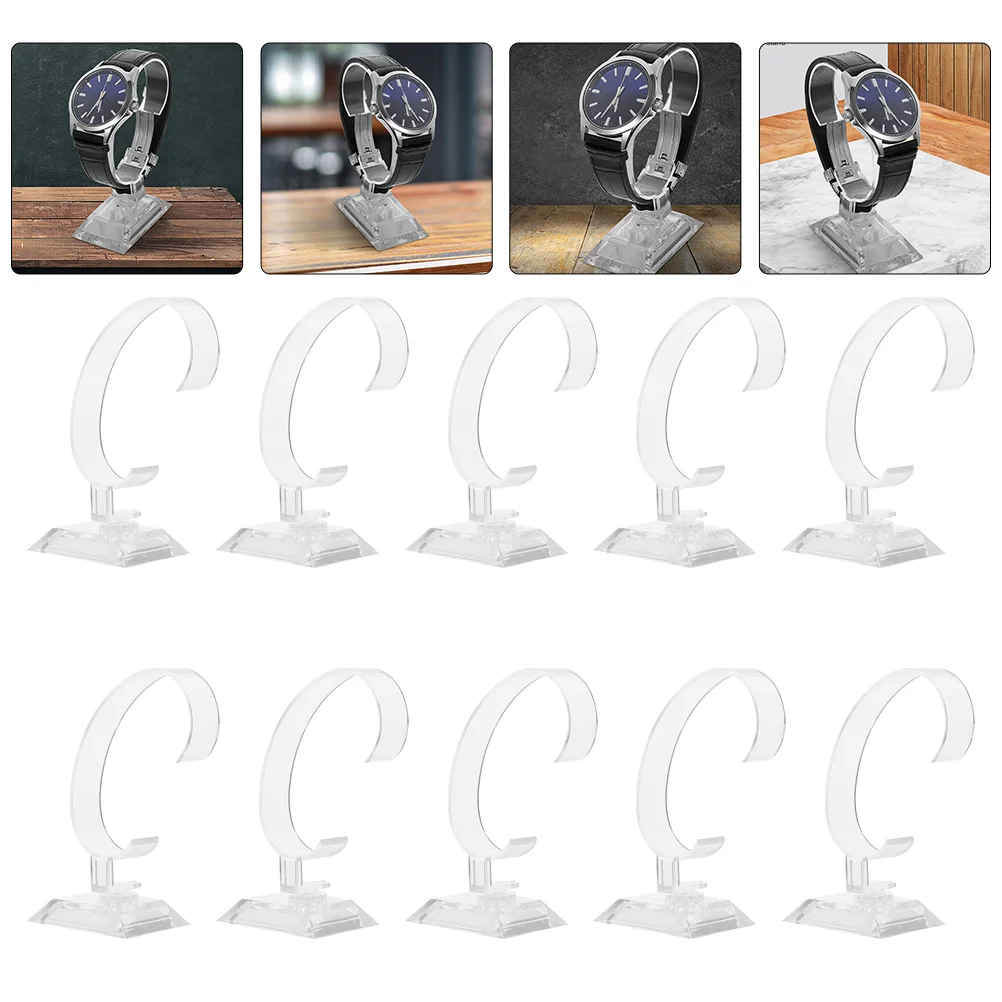 10 Pcs Organizer Bracket Watch Display Stand Man Men's Watches Shelves 1000X560X370CM Plastic Bracelet