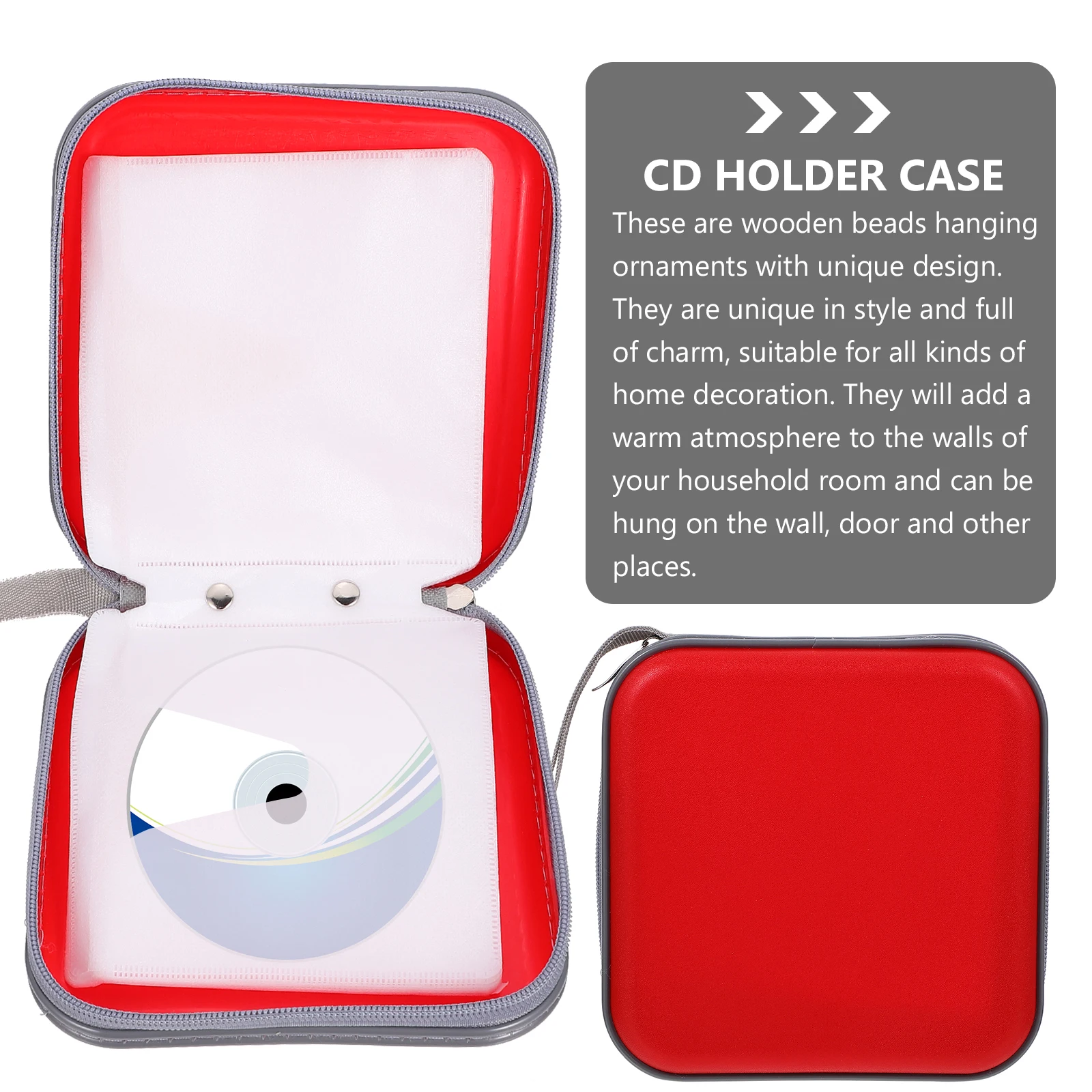 

Box Large Capacity Dvd Storage Wallet Cd Zipper Case Disc Holder Pouch Portable Cd Holder Case Car Organizer