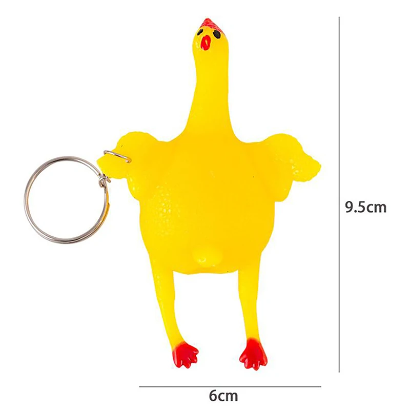 الإبداعية مضحك ضغط البيض لعبة الدجاج المفاتيح الضغط ضد الإجهاد لعبة للأطفال محاكاة ساخرة أدوات صعبة لعبة أطفال هدية #6