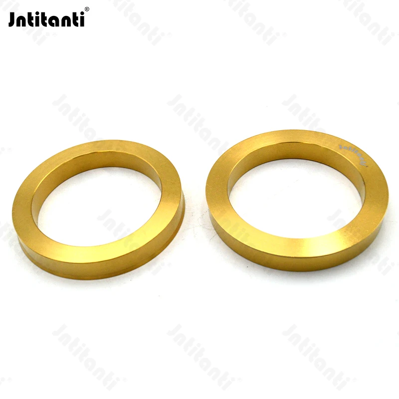 Jntitanti high Quality Gr.2 titanium Hub Centric Rings 4pcs Gr.2 titanium Wheel Spacer Center Rim Ring