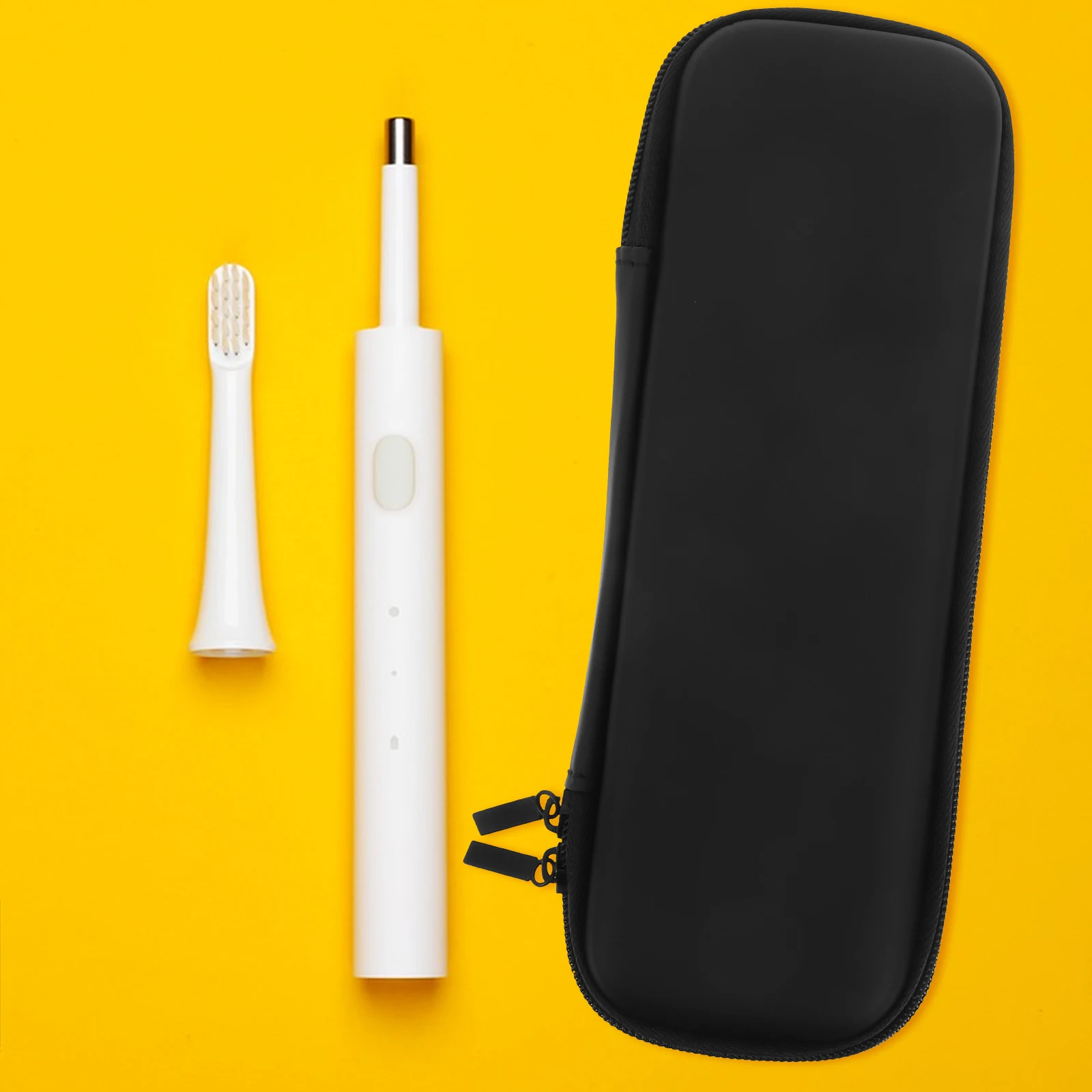 

EVA Electric Toothbrush Box Hard Shell Travel Case Mesh Pocket Lightweight Durable Protective Holder Bathroom Use Travel