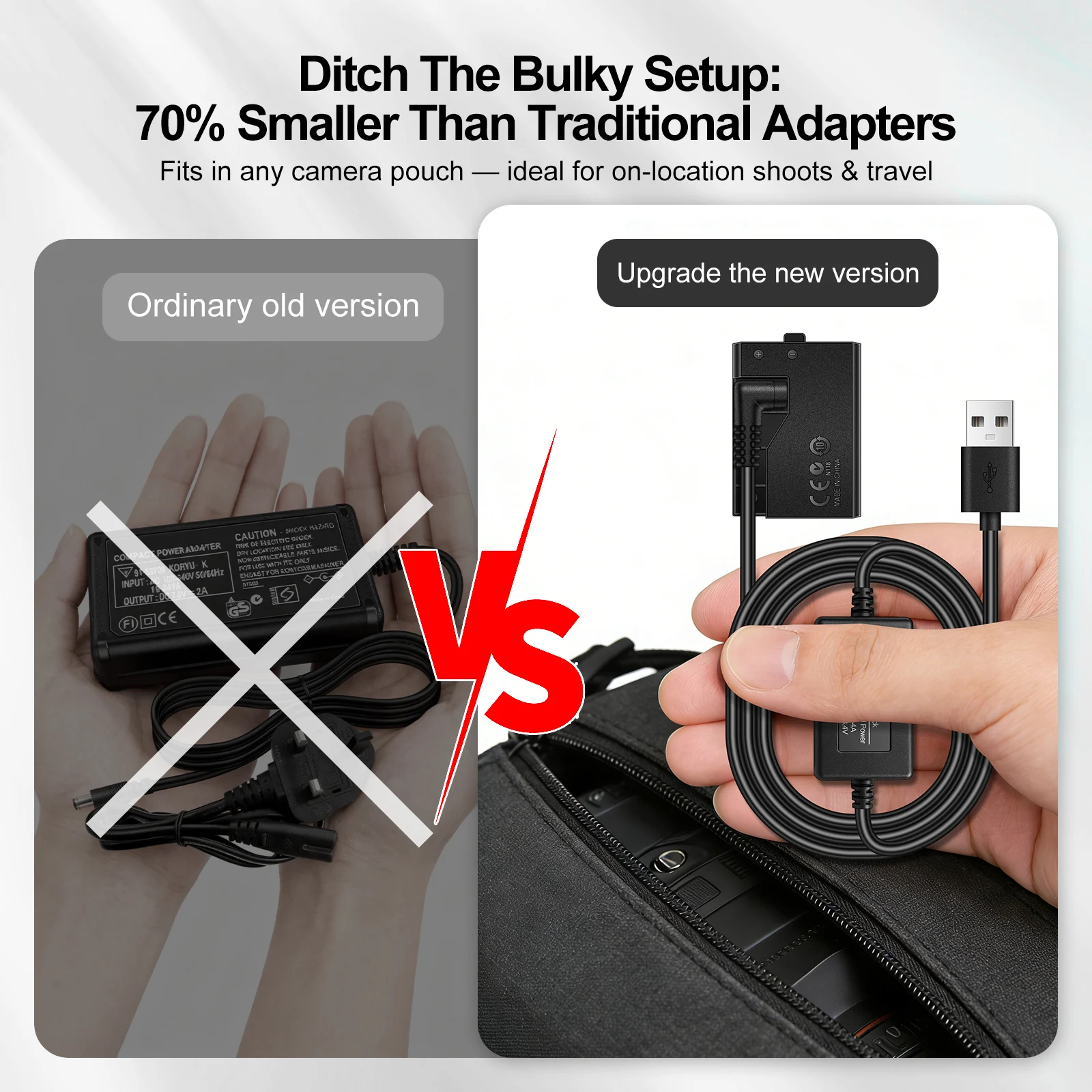 USB Converter with LP-E10 Dummy Battery DR-E10 DC Coupler for Canon EOS Rebel T3 T5 T6 T7 1100D 1200D 1300D 1500D 2000D Kiss X50