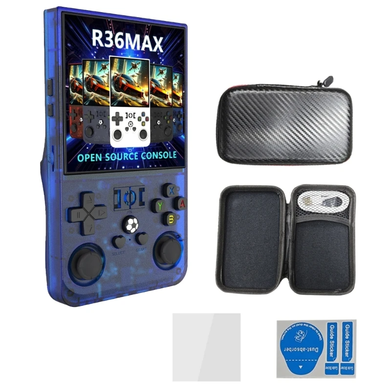 

F68B R36MAX Retro 64G Handheld Game Console 4'' Screen Portable Pocket Video Player