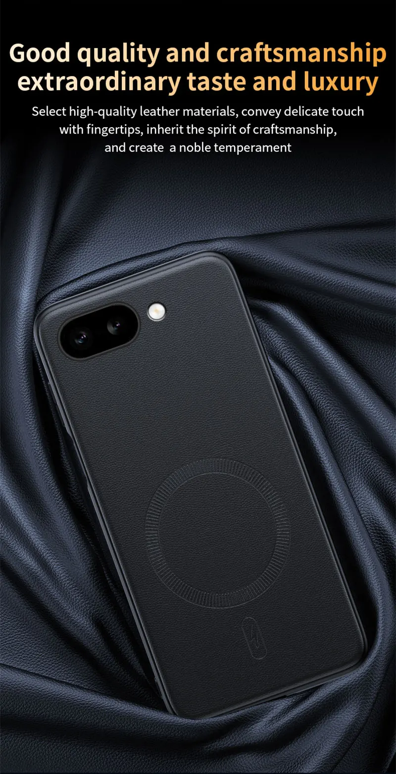 Für Pixel 9a Hülle Magnetische Leder-Schutzhülle für Google Pixel 9a Anti-Fingerabdruck Rutschfeste PC+TPU – Detail 8