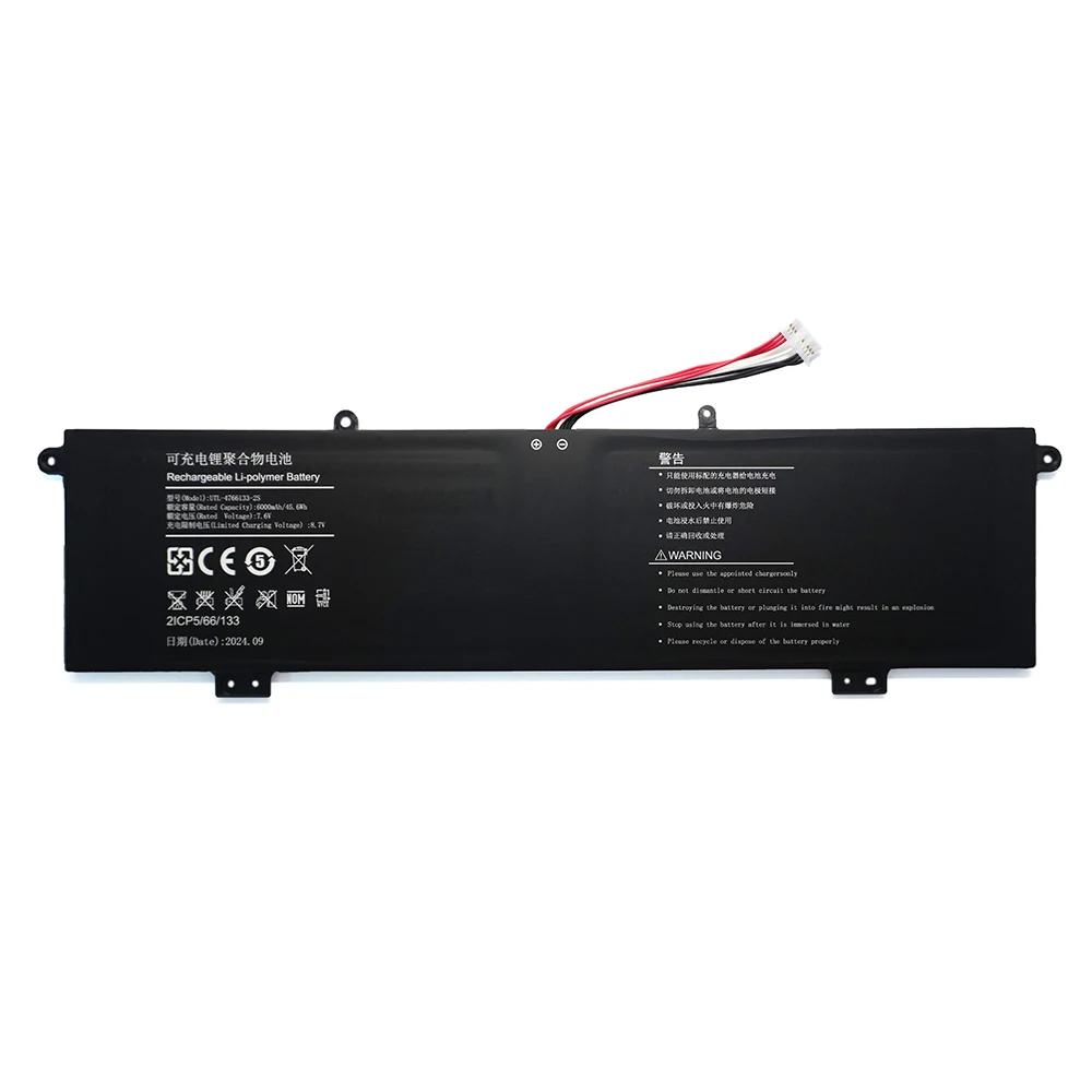 UTL-4766133-2S 7.6V 45.6Wh 6000mAh Laptop Battery For ONN WU133W Y1333W K1412W 100002434 100003497 For Haier Leadpie M1 Series