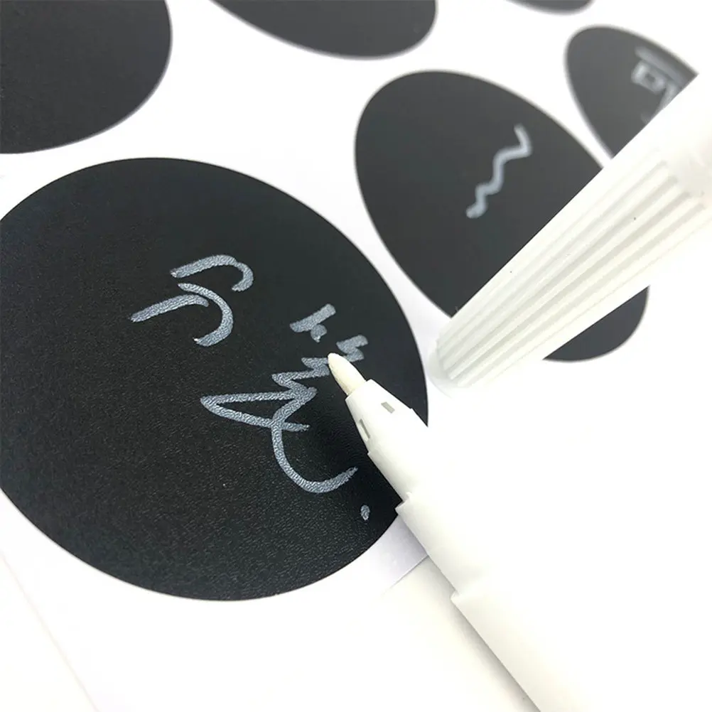 

20 Sheets Washable Chalkboard Stickers for Spice Jars Canisters Cookie Jars Honey Containers Pantry Stickers Kitchen Labeling