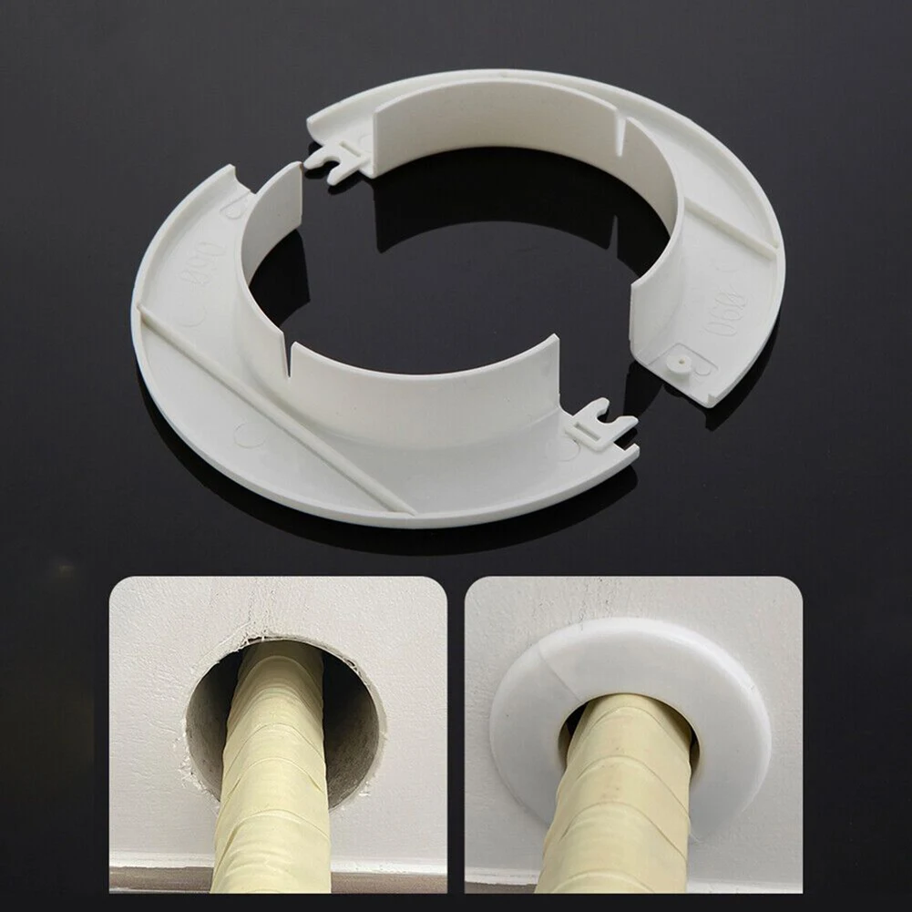 1PC Cover Rosettes Cover Rosette Cable Entry Cable Passage 40-80mm Hole Cover For Air Conditioning Pipes