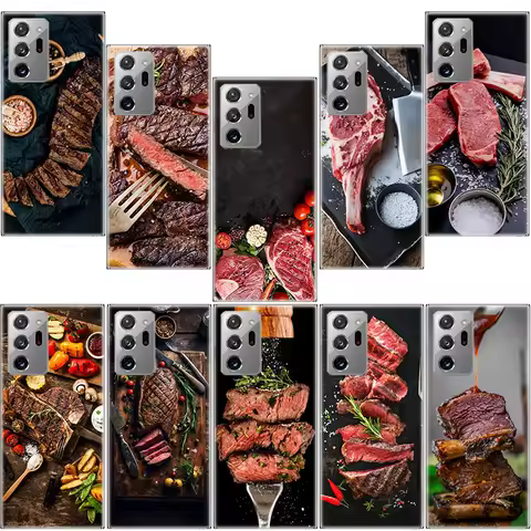 Tomahawk Steak Perfect Barbecue Phone Case For Samsung S24 S23 FE S22 S25 Ultra S21 Plus Galaxy S20 FE S25 Edge Cover Capa Soft