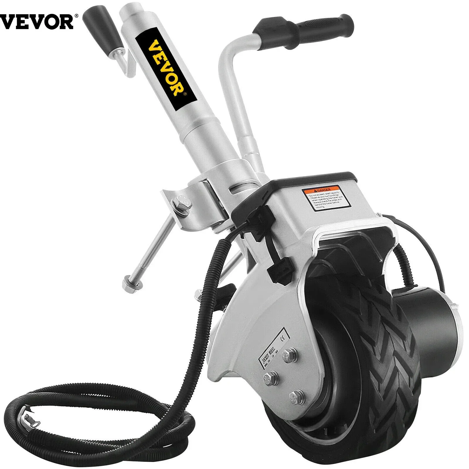 VEVOR Cổ Dropshipping Motorised Jockey Bánh Xe Bánh Xe Chắc Chắn Điện 12V Xe Kéo Mover 2270Kg Với 110V/220V