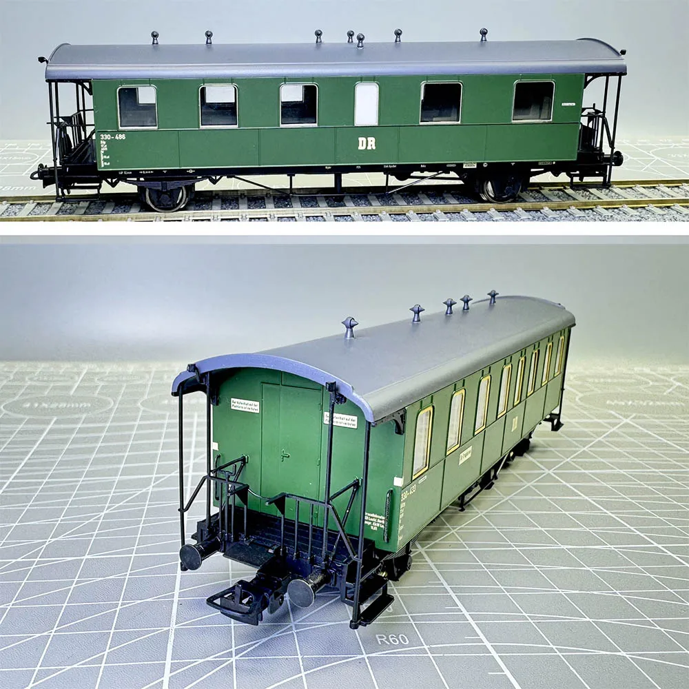 BACHMANN Train Model HO 1/87 L334016 L334017 DR 2-Axis Retro Green Passenger Car Train Model Toy