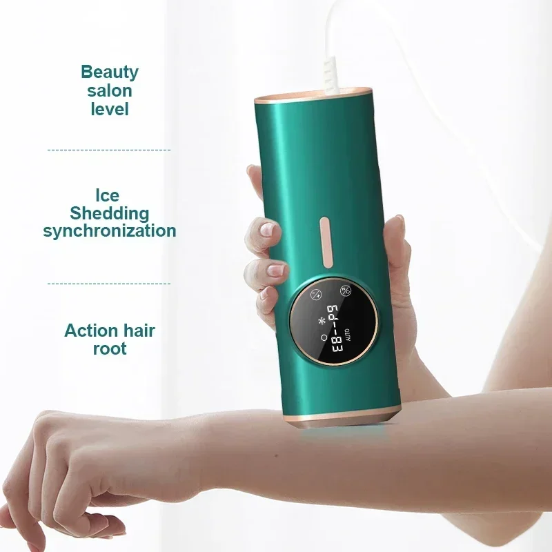 

Hair Remover Ice Cooling Pain-Free Sapphire Painless Freezing IPL Laser Hair Remover Women Men Handheld Epilator