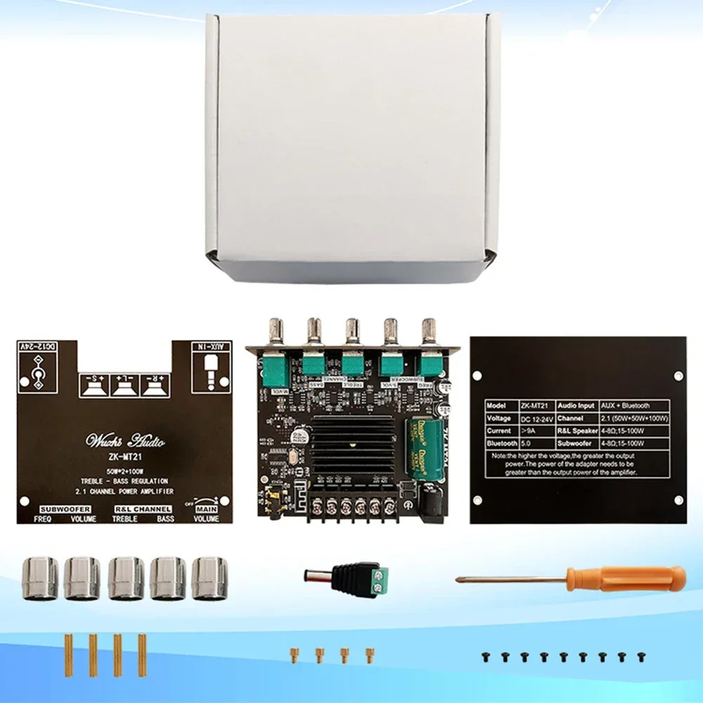 ZK-MT21 Subwoofer Digital Power Amplifier Board 2.1 Channel Stereo Amp Module