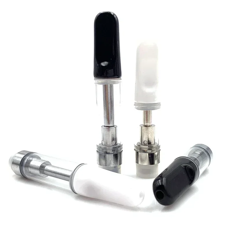 Ceramic Atomizer Tank 0.5ML 1.0ML Vape Tip 1.2ohm Oil Cartridges Coil Vaporizer Pen Cartridges