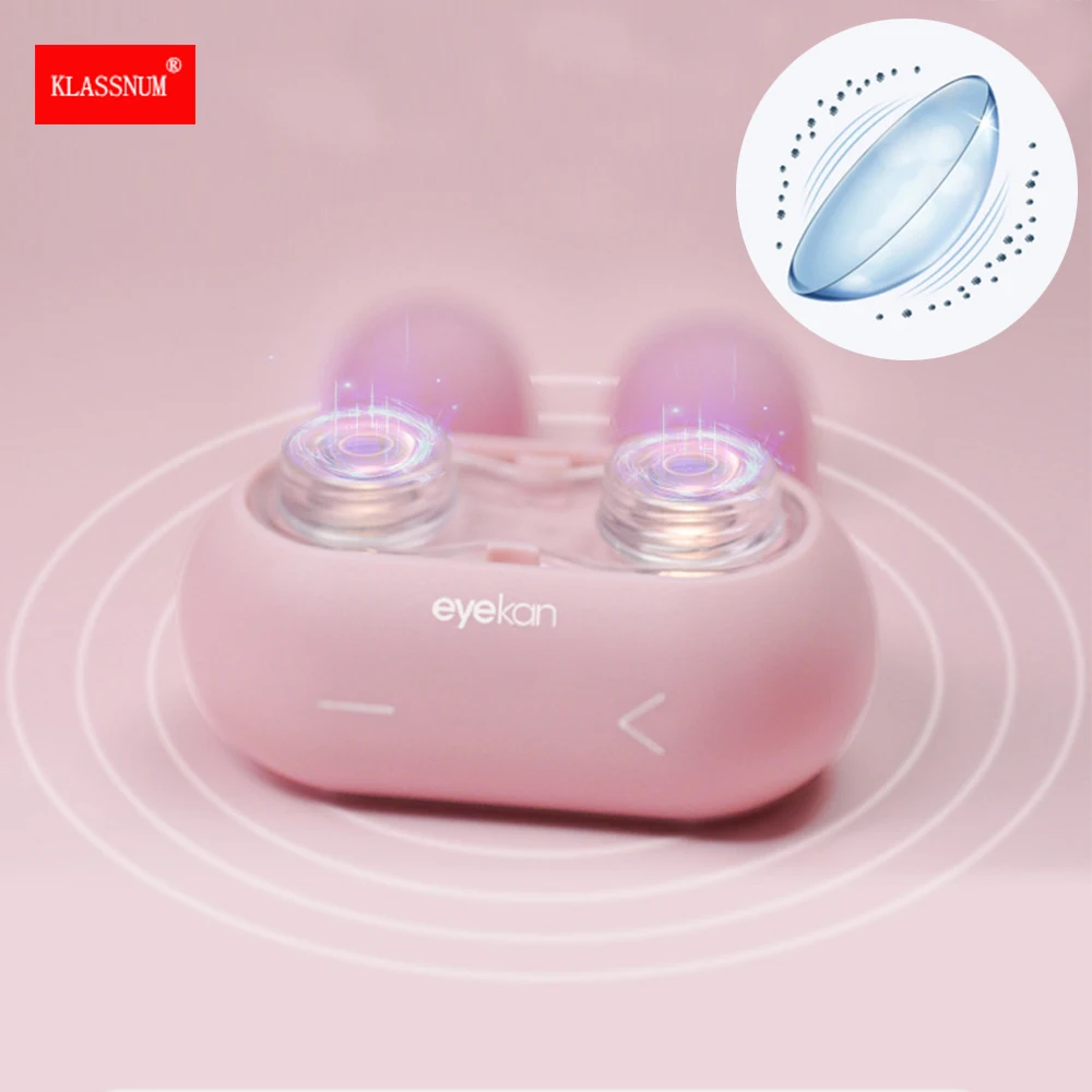 Contact Lenses Cleaner Ultrasonic With Removable Box 110KHz Remove Tear Protein Cleaning Machine Portable Contact Lenses Case