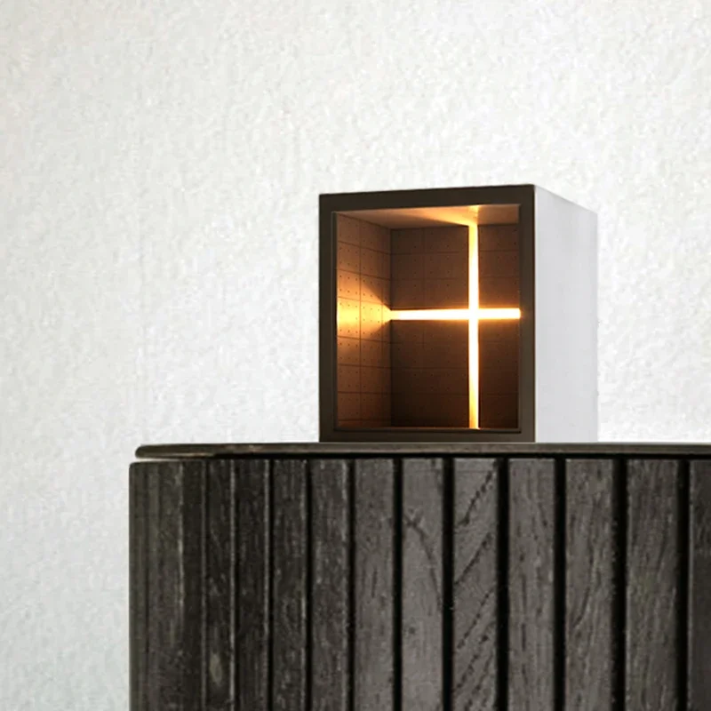 

Romantic selection: light concrete material classic building church night light, engagement wedding unisex heart gift