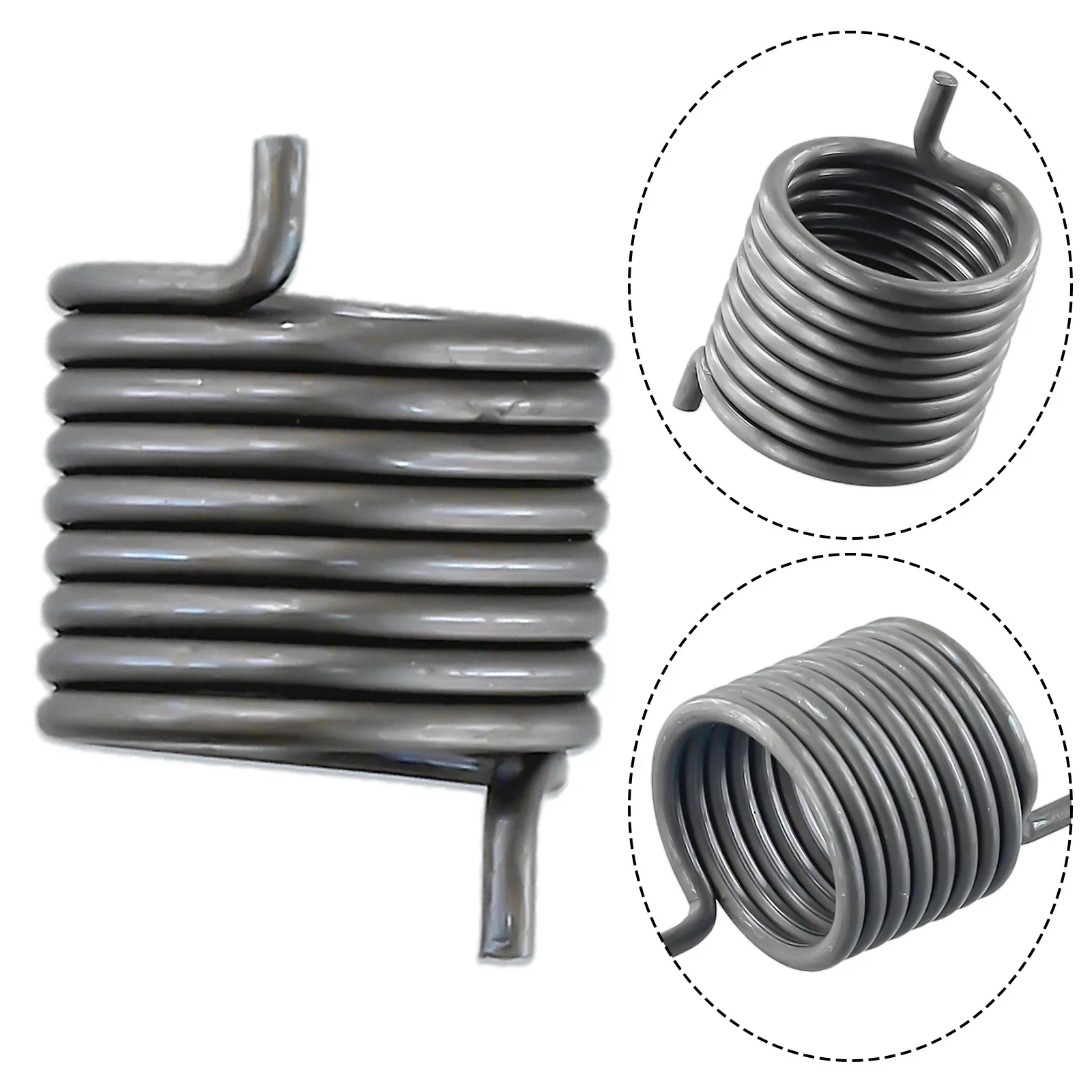 Spring Recoil Spring Outdoor Domestic Delicate Exquisite Solid 1 Pcs Accessories Black Parts Replacements Tools