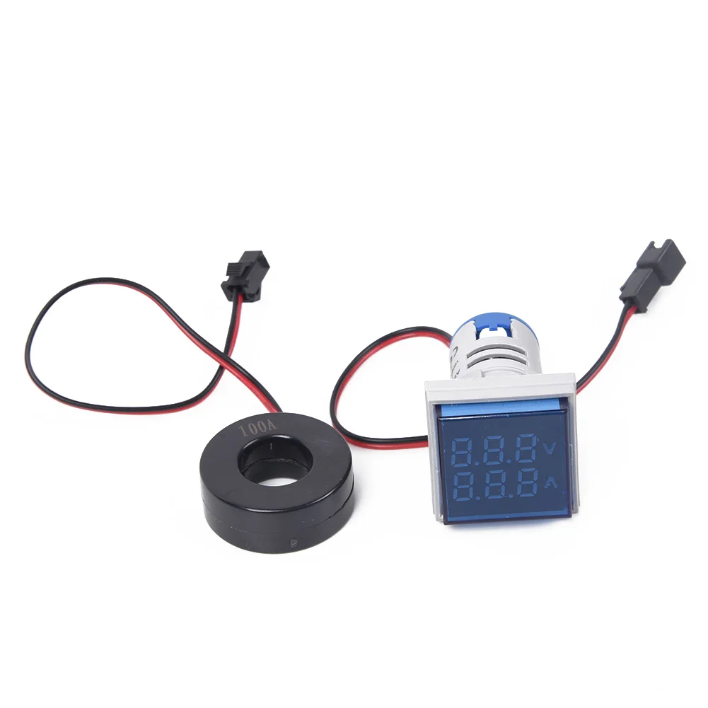 Ammeter Textile Printing Mining machinery Digital Indicator Voltmeter Dual Display AC 60-500V 0-100A For telecommunication