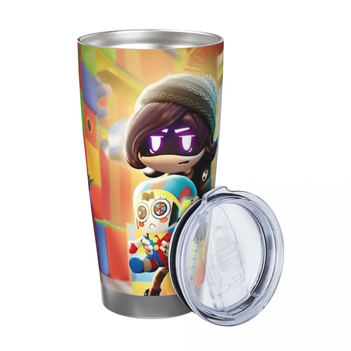 M-Murder-Drones 20oz Stainless Steel Car Mug Straw Thermal Iced Travel Cup Vacuum Insulated Coffee Hot Cup