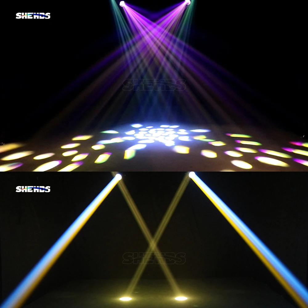 Imagem -05 - Shehds Beam Moving Head Light Cor Rainbow Frost Effect dj Bar Clubs Hotéis Restaurante Igreja Concert Stages 275w Lâmpada 10r