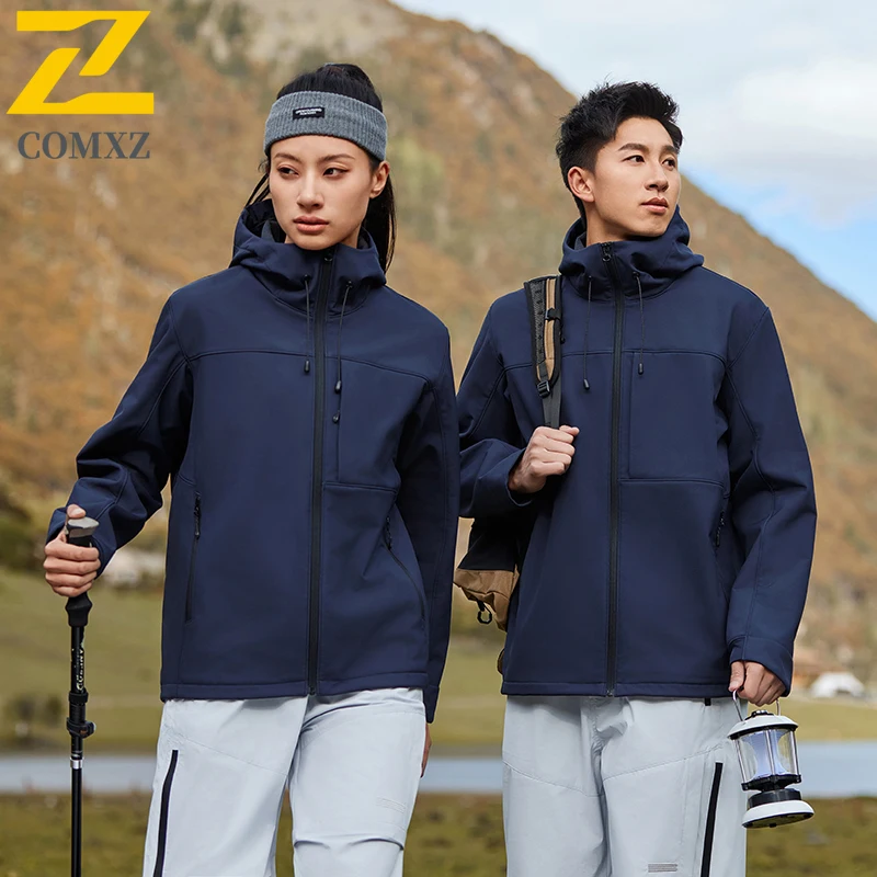 Autumn Soft Shell Jacket Men's Women Techwear Brand Functional Waterproof Windbreaker Coat Outdoor Travel Camping Hooded Jackets