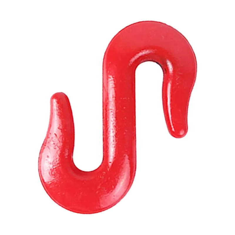 

Alloy Steel S-Hook Sling Hook for Industrial Cranes Zinc Material with Locked Red Rotating Eye Gourd
