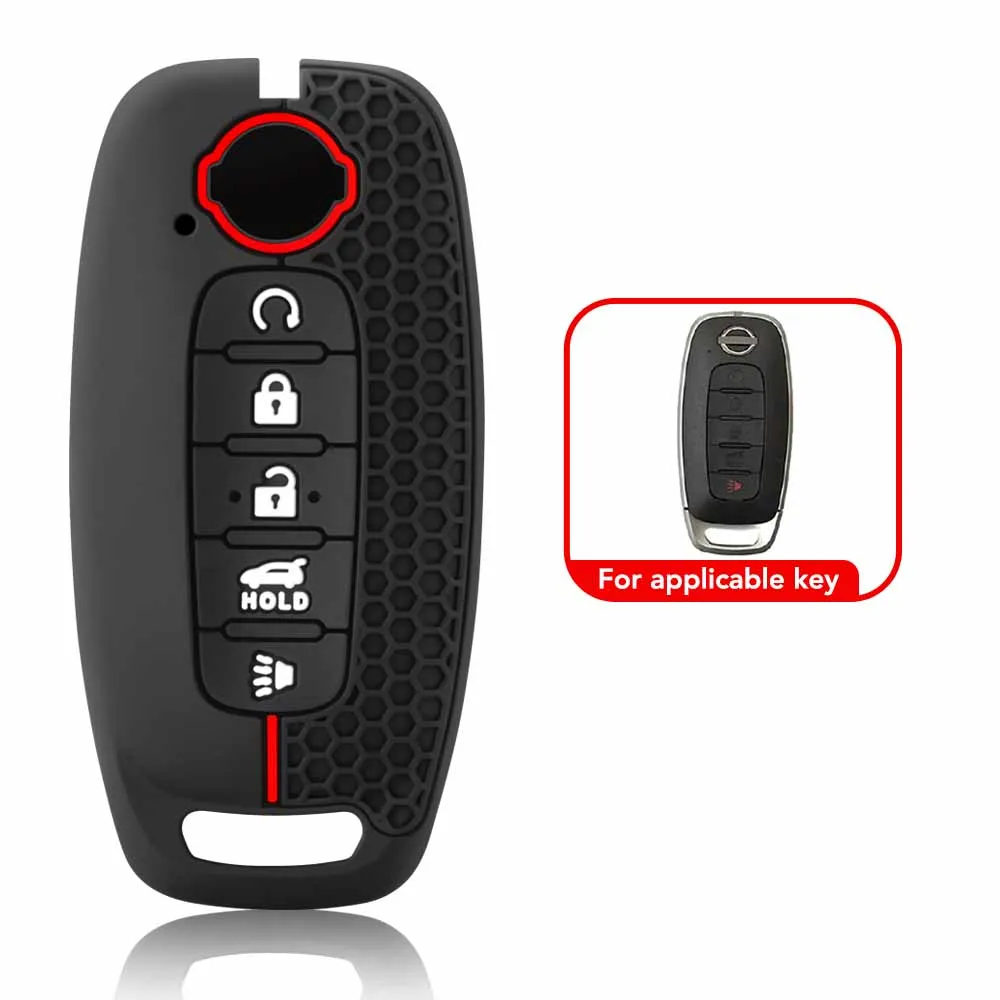 Silicone key Prtoective Skin Case holder Cover for Nissan X-trail t33 Kicks Qashqai J12 Juke Teana Altima Ariya 2023 2024 Remote